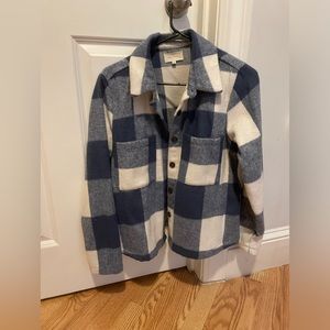 Blue and white jacket size small